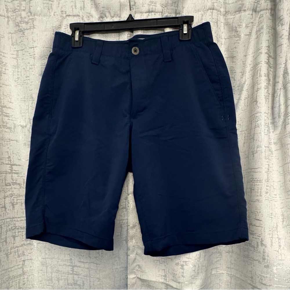 Under Armour Blue Flat Front Shorts